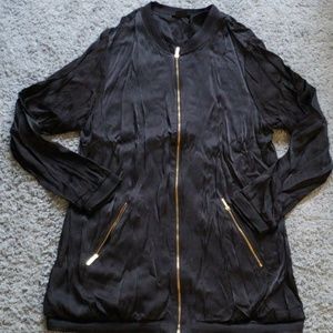 City Chic Black Bomber Jacket